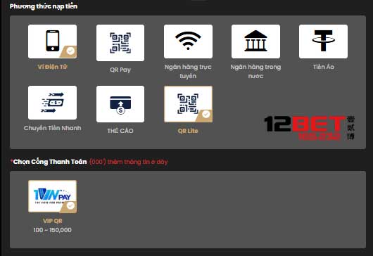Cẩm Nang Nạp Tiền 12Bet: Hướng Dẫn Đầy Đủ Cho Mọi Người Chơi! 16 Cách chuyển tiền vào 12Bet qua QR lite