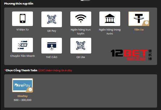 Cẩm Nang Nạp Tiền 12Bet: Hướng Dẫn Đầy Đủ Cho Mọi Người Chơi! 12 Cách nạp tiền vào 12Bet bằng tiền ảo