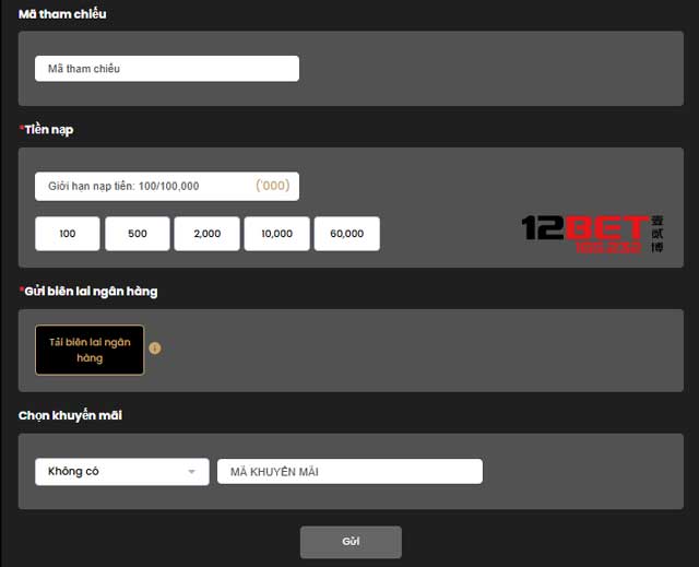 Cẩm Nang Nạp Tiền 12Bet: Hướng Dẫn Đầy Đủ Cho Mọi Người Chơi! 3 Nạp tiền 12Bet qua ngân hàng trong nước